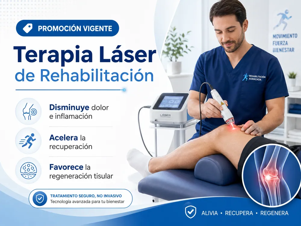 Promoción de terapia láser de rehabilitación en Clínica Innovo